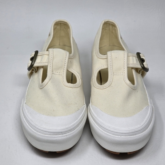 Vans Style 93 Mary Jane Women's Size 9 Beige Linen Canvas Buckle Shoes NEW - Picture 7 of 11